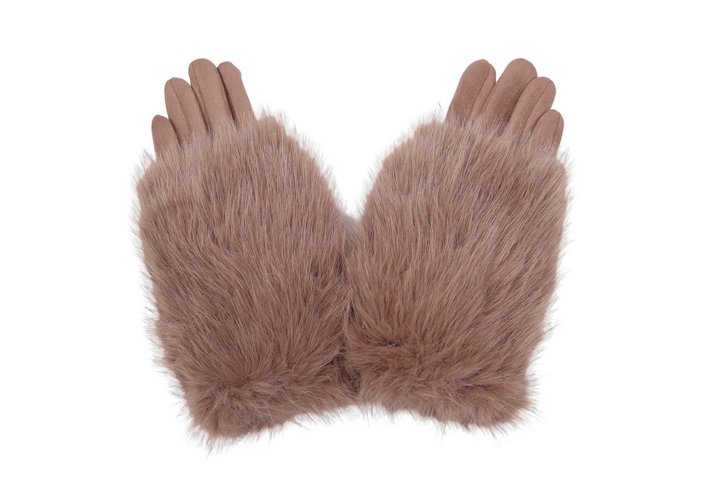 MIRROSI Thermohandschuhe Damen Handschuhe aus Kunstfell Kuschelig, sehr weich und warm ideal für Herbst oder Winter von MIRROSI