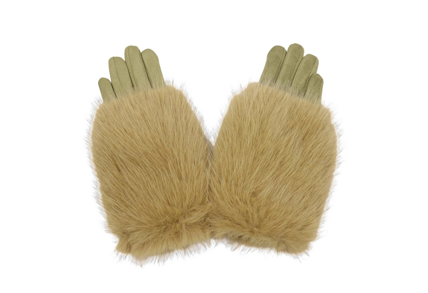 MIRROSI Thermohandschuhe Damen Handschuhe aus Kunstfell Kuschelig, sehr weich und warm ideal für Herbst oder Winter von MIRROSI