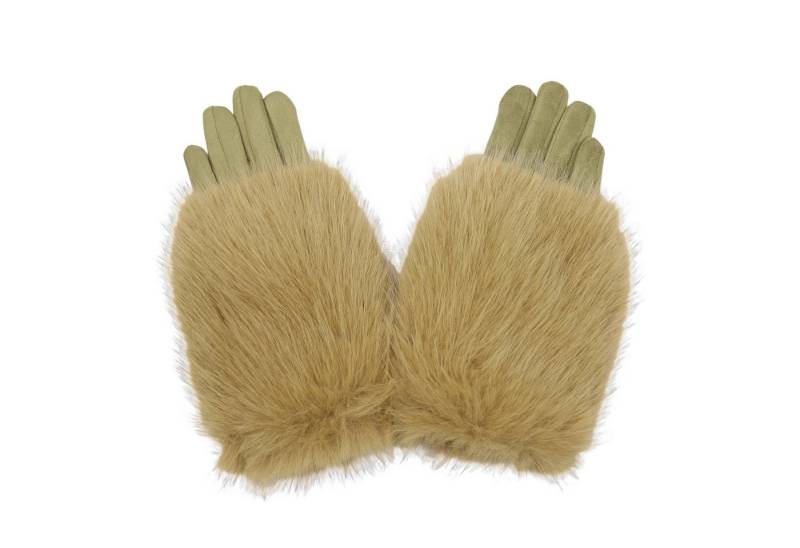 MIRROSI Thermohandschuhe Damen Handschuhe aus Kunstfell Kuschelig, sehr weich und warm ideal für Herbst oder Winter von MIRROSI