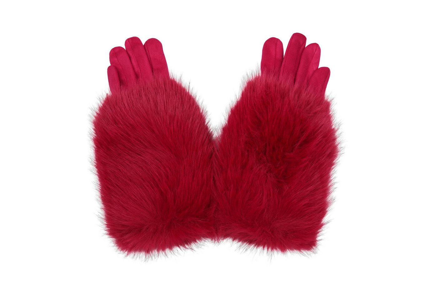 MIRROSI Thermohandschuhe Damen Handschuhe aus Kunstfell Kuschelig, sehr weich und warm ideal für Herbst oder Winter von MIRROSI