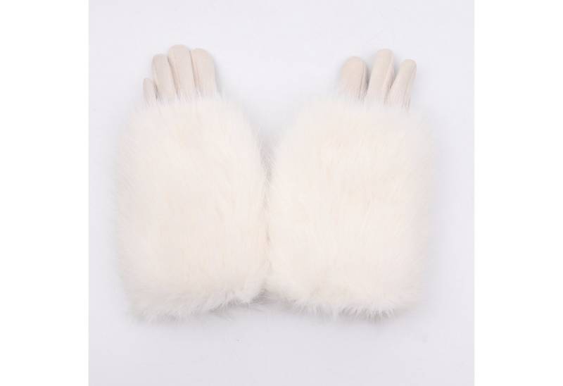 MIRROSI Thermohandschuhe Damen Handschuhe aus Kunstfell Kuschelig, sehr weich und warm ideal für Herbst oder Winter von MIRROSI