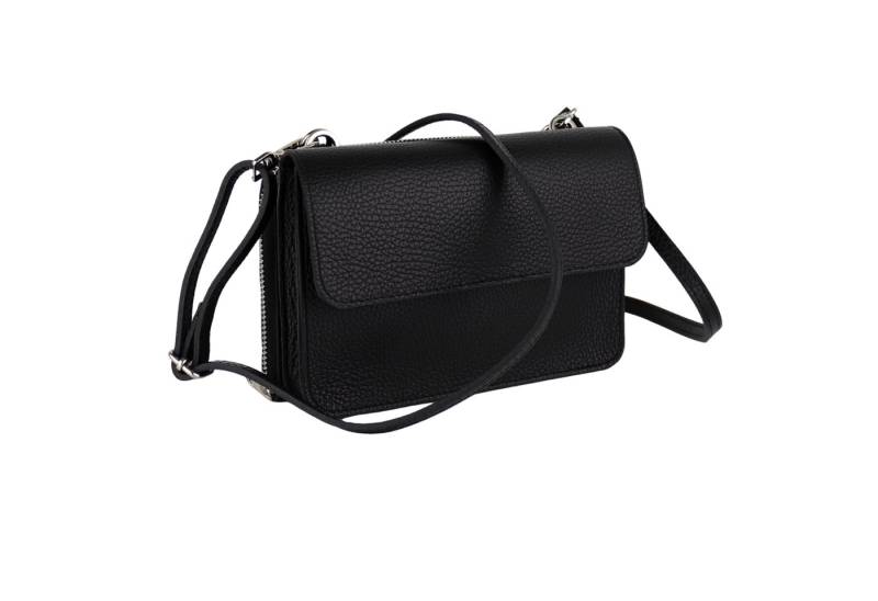MIRROSI Umhängetasche 2-in-1 Design aus Echtleder, made in Italy (Schultertasche für jeden Anlass (1 Tasche & 1 Gurte), (19x13x6cm), Crossbody Bag), Kombinierte Geldbörse und kleine Tasche von MIRROSI