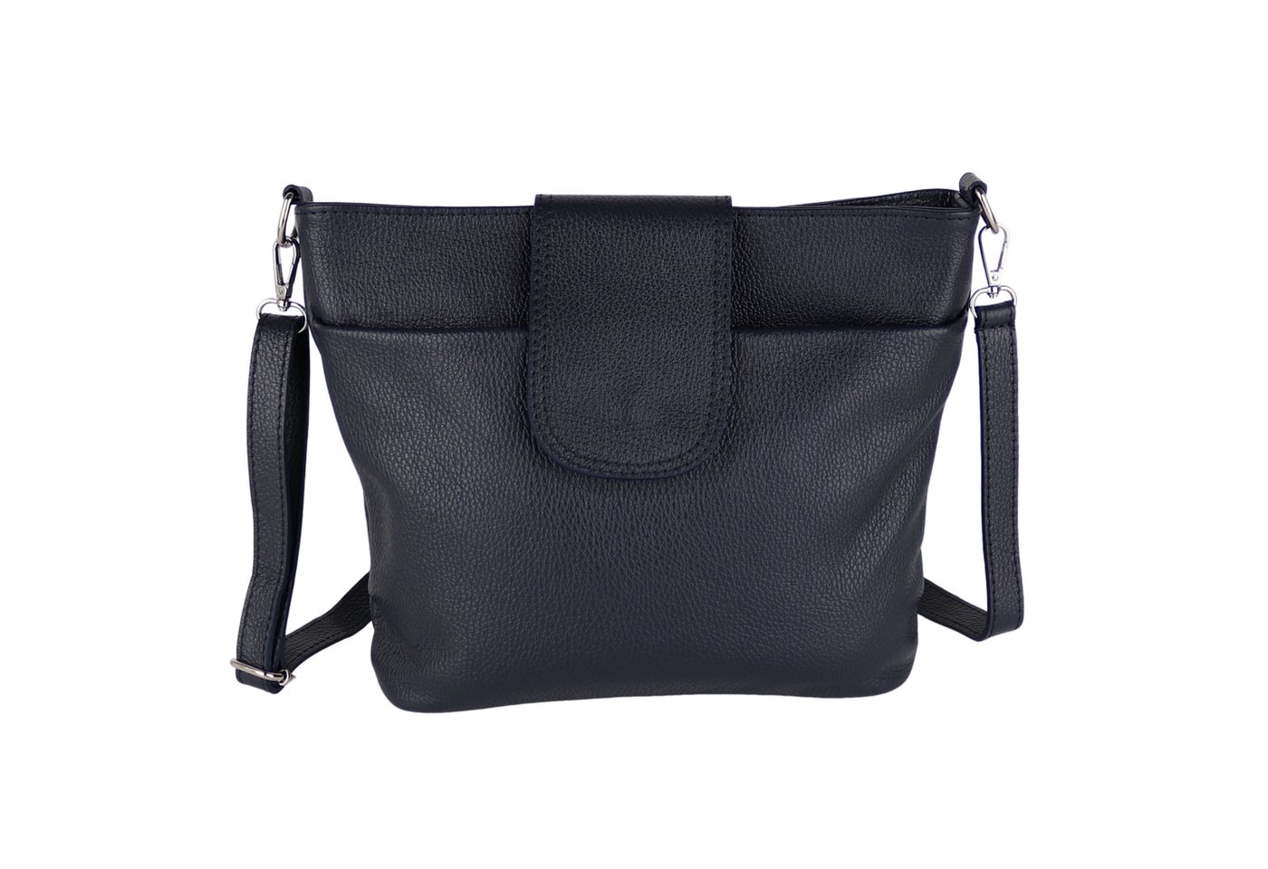 MIRROSI Umhängetasche Damen, Crossbody Bag, Echtleder Made in Italy (1 Tasche 1 Gurt), verstellbaren Schulterriemen), 30x24,50x9cm (BXHXT) viel Stauraum von MIRROSI