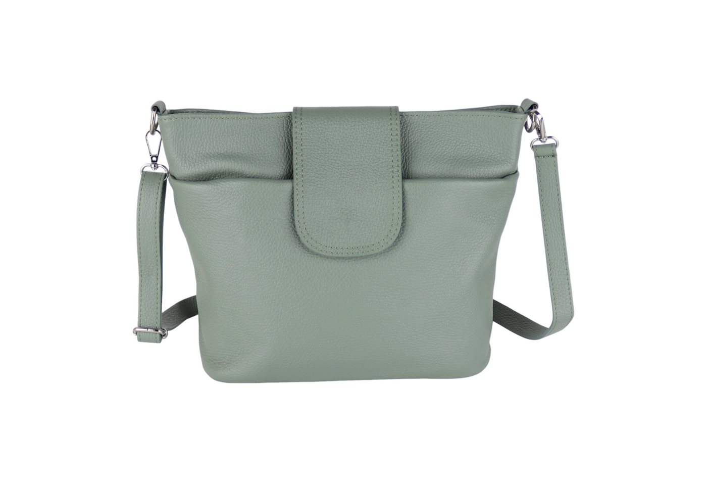 MIRROSI Umhängetasche Damen, Crossbody Bag, Echtleder Made in Italy (1 Tasche 1 Gurt), verstellbaren Schulterriemen), 30x24,50x9cm (BXHXT) viel Stauraum von MIRROSI