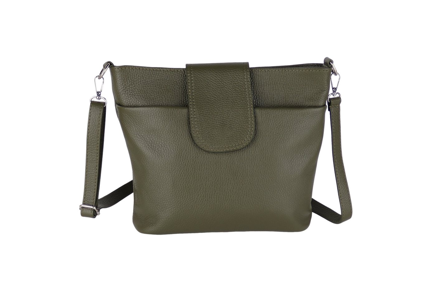 MIRROSI Umhängetasche Damen, Crossbody Bag, Echtleder Made in Italy (1 Tasche 1 Gurt), verstellbaren Schulterriemen), 30x24,50x9cm (BXHXT) viel Stauraum von MIRROSI