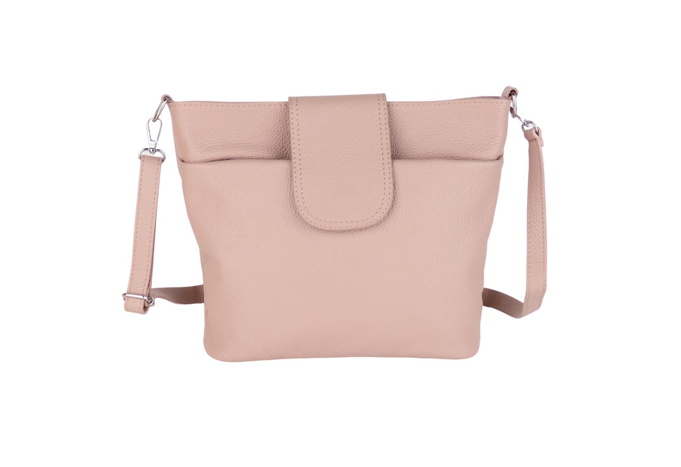 MIRROSI Umhängetasche Damen, Crossbody Bag, Echtleder Made in Italy (1 Tasche 1 Gurt), verstellbaren Schulterriemen), 30x24,50x9cm (BXHXT) viel Stauraum von MIRROSI