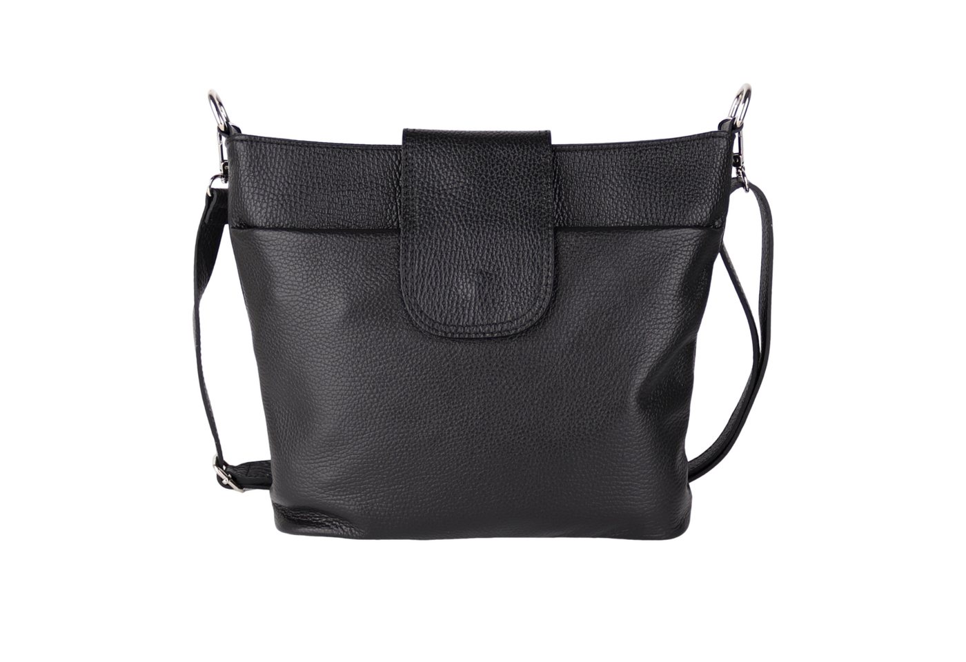 MIRROSI Umhängetasche Damen, Crossbody Bag, Echtleder Made in Italy (1 Tasche 1 Gurt), verstellbaren Schulterriemen), 30x24,50x9cm (BXHXT) viel Stauraum von MIRROSI