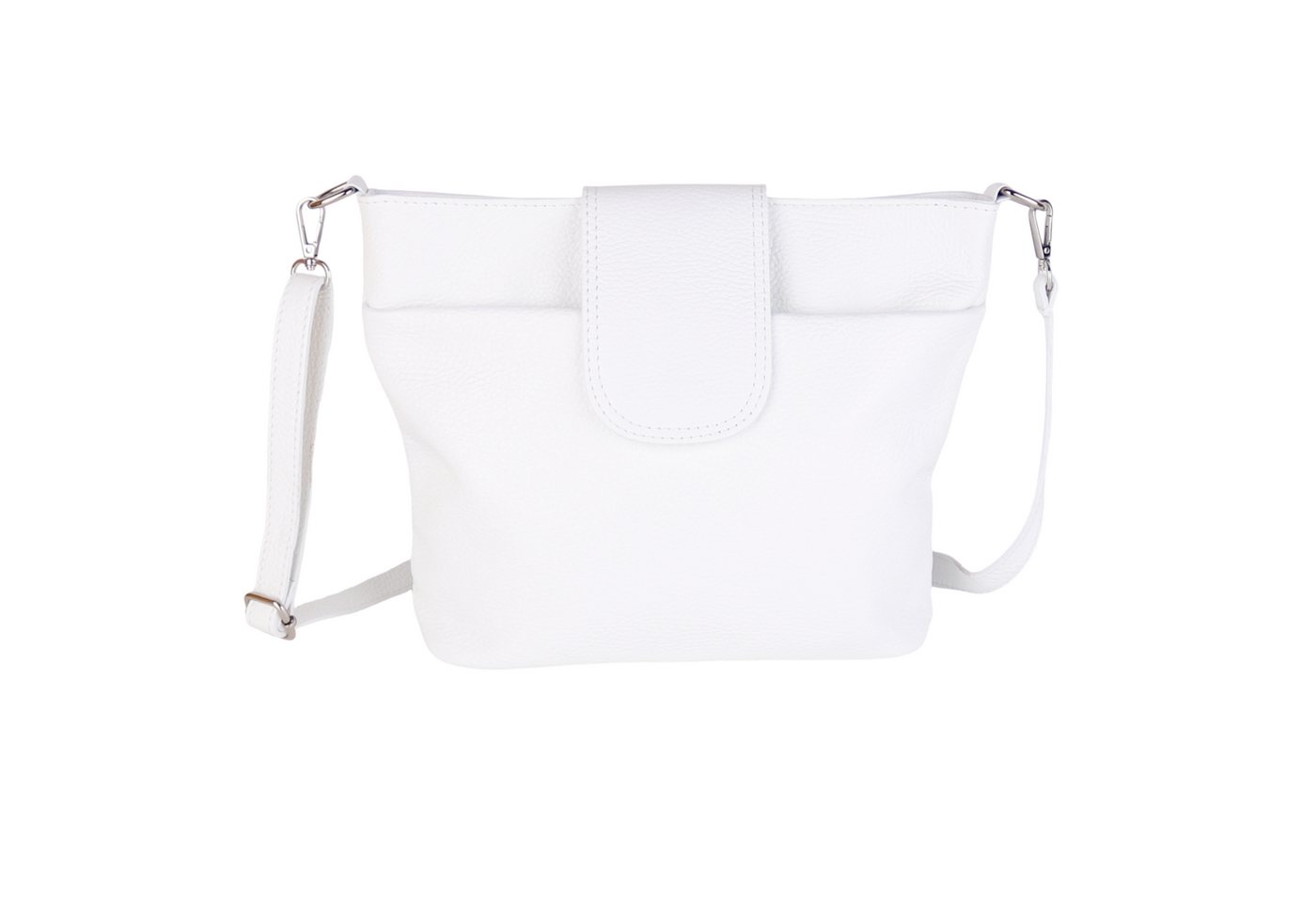 MIRROSI Umhängetasche Damen, Crossbody Bag, Echtleder Made in Italy (1 Tasche 1 Gurt), verstellbaren Schulterriemen), 30x24,50x9cm (BXHXT) viel Stauraum von MIRROSI