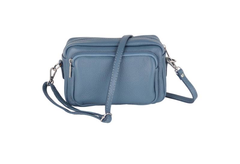 MIRROSI Umhängetasche Damen, Crossbody Bag, Echtleder Made in Italy (1 Tasche 2 Gurte oder Basic Version 1 Tasche 1 Gurt), 24x14x9cm (BXHXT) von MIRROSI
