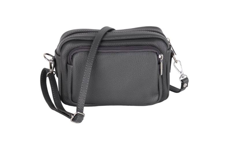 MIRROSI Umhängetasche Damen, Crossbody Bag, Echtleder Made in Italy (1 Tasche 2 Gurte oder Basic Version 1 Tasche 1 Gurt), 24x14x9cm (BXHXT) von MIRROSI