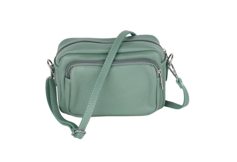 MIRROSI Umhängetasche Damen, Crossbody Bag, Echtleder Made in Italy (1 Tasche 2 Gurte oder Basic Version 1 Tasche 1 Gurt), 24x14x9cm (BXHXT) von MIRROSI