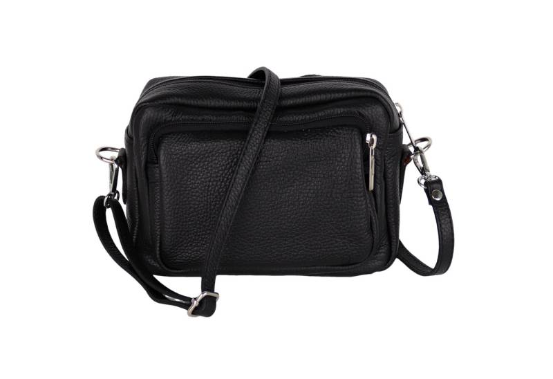 MIRROSI Umhängetasche Damen, Crossbody Bag, Echtleder Made in Italy (1 Tasche 2 Gurte oder Basic Version 1 Tasche 1 Gurt), 24x14x9cm (BXHXT) von MIRROSI