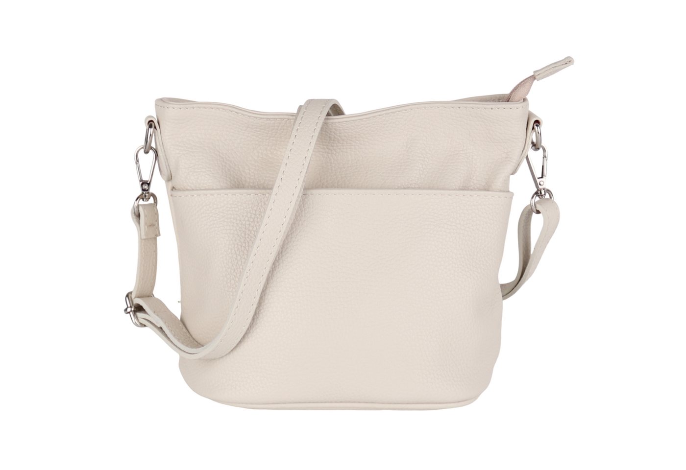 MIRROSI Umhängetasche Damen, Crossbody Bag, Echtleder Made in Italy (1 Tasche 2 Gurte oder Basic Version 1 Tasche 1 Gurt), 24x18x12cm (BXHXT) von MIRROSI
