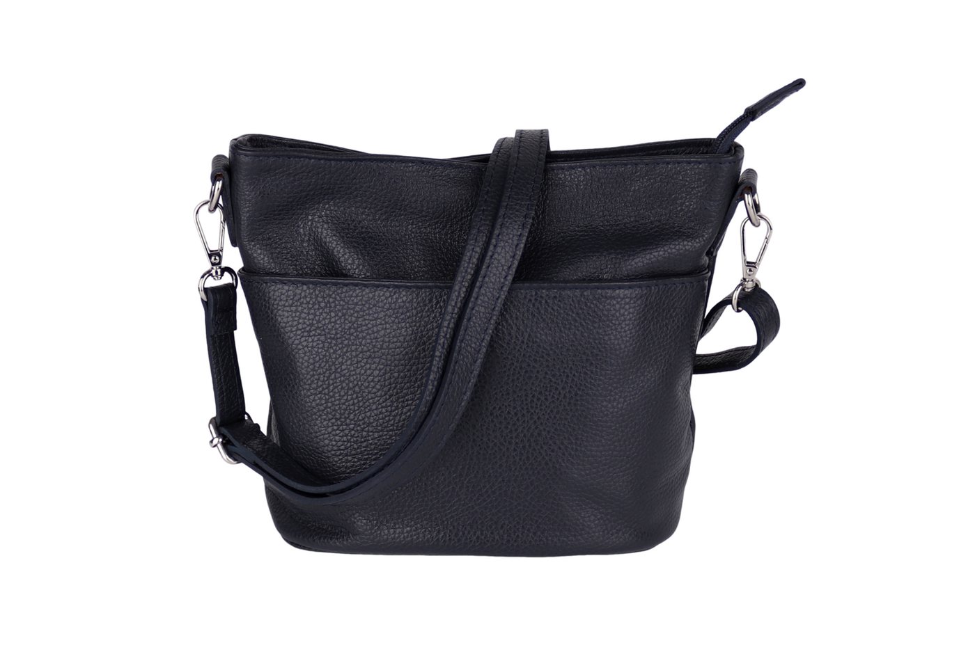 MIRROSI Umhängetasche Damen, Crossbody Bag, Echtleder Made in Italy (1 Tasche 2 Gurte oder Basic Version 1 Tasche 1 Gurt), 24x18x12cm (BXHXT) von MIRROSI