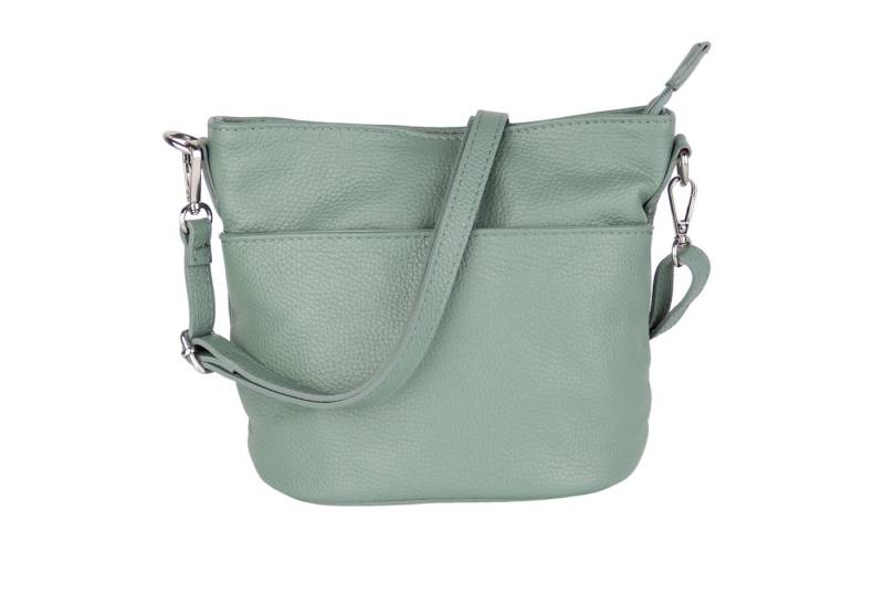 MIRROSI Umhängetasche Damen, Crossbody Bag, Echtleder Made in Italy (1 Tasche 2 Gurte oder Basic Version 1 Tasche 1 Gurt), 24x18x12cm (BXHXT) von MIRROSI