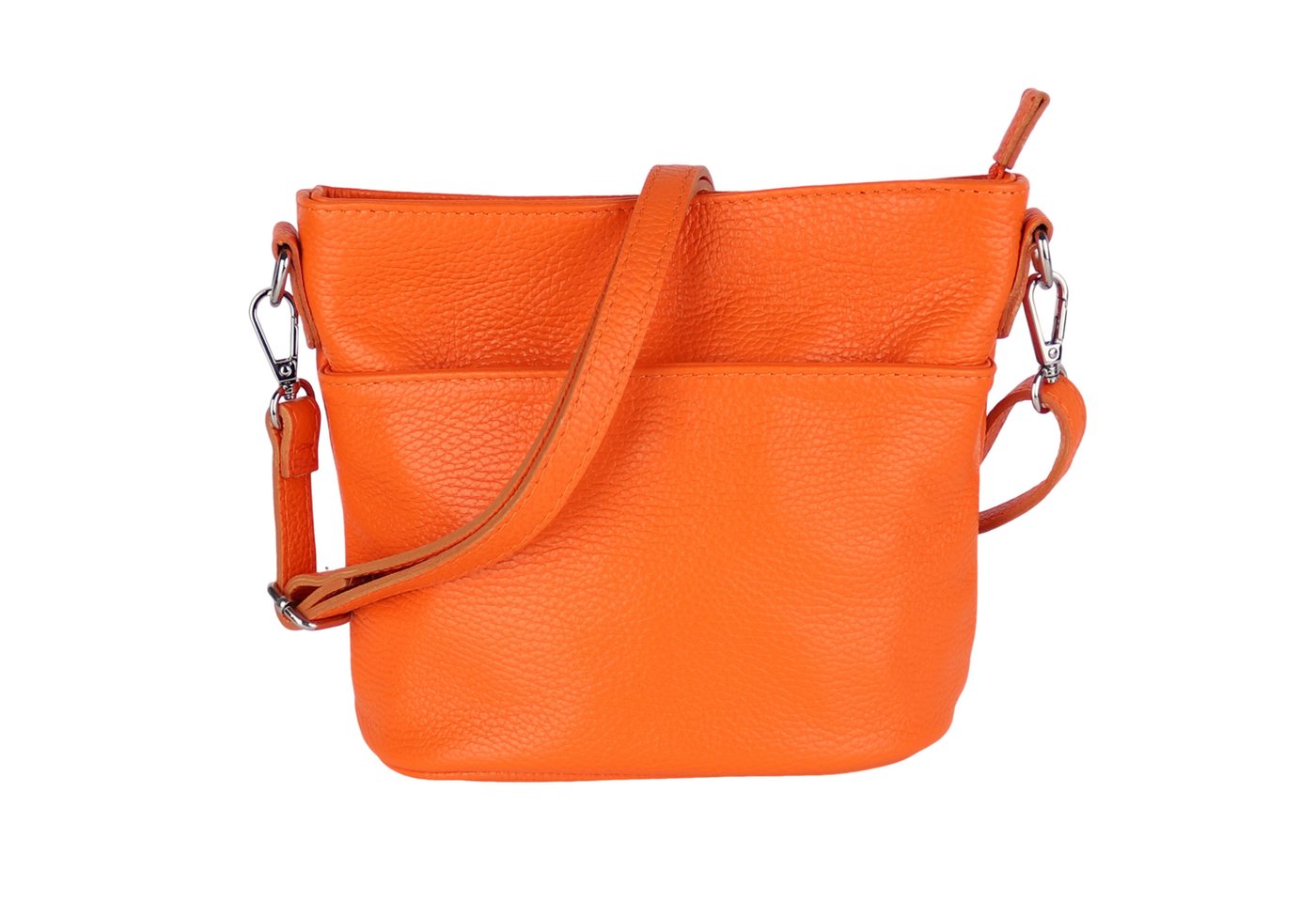 MIRROSI Umhängetasche Damen, Crossbody Bag, Echtleder Made in Italy (1 Tasche 2 Gurte oder Basic Version 1 Tasche 1 Gurt), 24x18x12cm (BXHXT) von MIRROSI