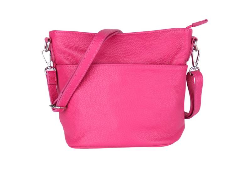 MIRROSI Umhängetasche Damen, Crossbody Bag, Echtleder Made in Italy (1 Tasche 2 Gurte oder Basic Version 1 Tasche 1 Gurt), 24x18x12cm (BXHXT) von MIRROSI