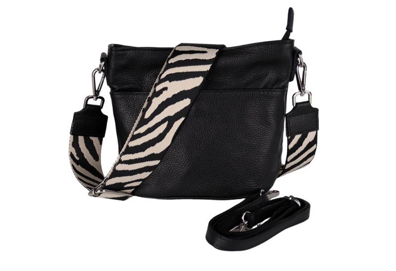 MIRROSI Umhängetasche Damen, Crossbody Bag, Echtleder Made in Italy (1 Tasche 2 Gurte oder Basic Version 1 Tasche 1 Gurt), 24x18x12cm (BXHXT) von MIRROSI