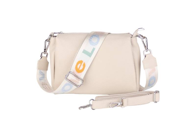 MIRROSI Umhängetasche Damen, Crossbody Bag, Echtleder Made in Italy (1 Tasche 2 Gurte oder Basic Version 1 Tasche 1 Gurt), 26x20x9cm (BXHXT) von MIRROSI