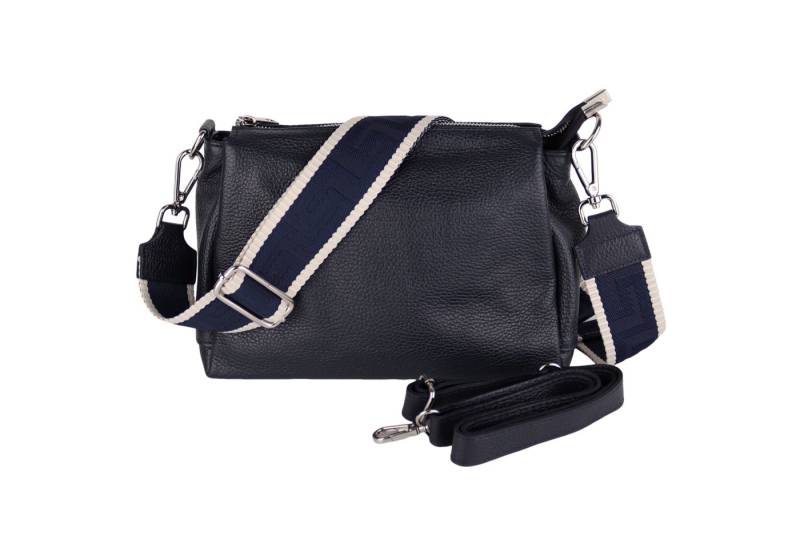 MIRROSI Umhängetasche Damen, Crossbody Bag, Echtleder Made in Italy (1 Tasche 2 Gurte oder Basic Version 1 Tasche 1 Gurt), 26x20x9cm (BXHXT) von MIRROSI