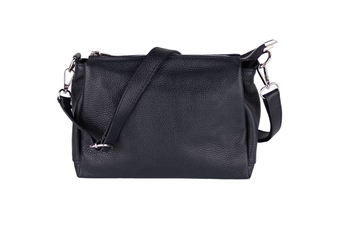 MIRROSI Umhängetasche Damen, Crossbody Bag, Echtleder Made in Italy (1 Tasche 2 Gurte oder Basic Version 1 Tasche 1 Gurt), 26x20x9cm (BXHXT) von MIRROSI