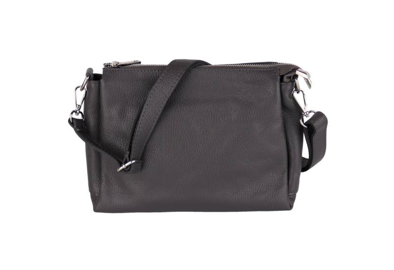 MIRROSI Umhängetasche Damen, Crossbody Bag, Echtleder Made in Italy (1 Tasche 2 Gurte oder Basic Version 1 Tasche 1 Gurt), 26x20x9cm (BXHXT) von MIRROSI
