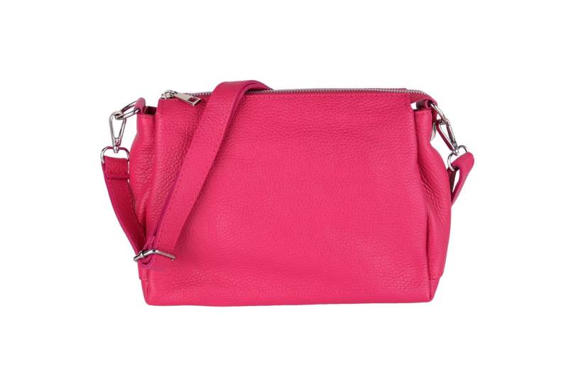 MIRROSI Umhängetasche Damen, Crossbody Bag, Echtleder Made in Italy (1 Tasche 2 Gurte oder Basic Version 1 Tasche 1 Gurt), 26x20x9cm (BXHXT) von MIRROSI