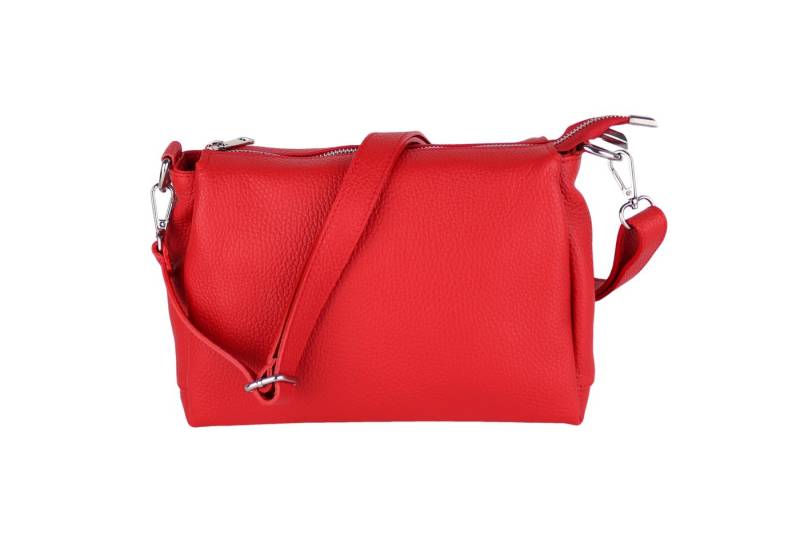 MIRROSI Umhängetasche Damen, Crossbody Bag, Echtleder Made in Italy (1 Tasche 2 Gurte oder Basic Version 1 Tasche 1 Gurt), 26x20x9cm (BXHXT) von MIRROSI