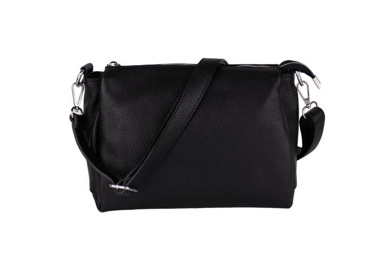 MIRROSI Umhängetasche Damen, Crossbody Bag, Echtleder Made in Italy (1 Tasche 2 Gurte oder Basic Version 1 Tasche 1 Gurt), 26x20x9cm (BXHXT) von MIRROSI