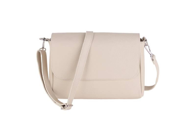 MIRROSI Umhängetasche Damen, Crossbody Bag, Echtleder Made in Italy (1 Tasche 2 Gurte oder Basic Version 1 Tasche 1 Gurt), 27x20x7cm (BXHXT) Mittelgroß von MIRROSI