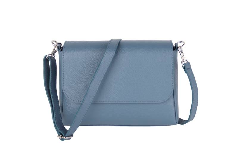 MIRROSI Umhängetasche Damen, Crossbody Bag, Echtleder Made in Italy (1 Tasche 2 Gurte oder Basic Version 1 Tasche 1 Gurt), 27x20x7cm (BXHXT) Mittelgroß von MIRROSI