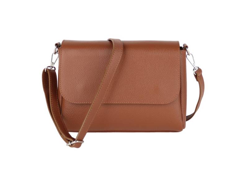 MIRROSI Umhängetasche Damen, Crossbody Bag, Echtleder Made in Italy (1 Tasche 2 Gurte oder Basic Version 1 Tasche 1 Gurt), 27x20x7cm (BXHXT) Mittelgroß von MIRROSI
