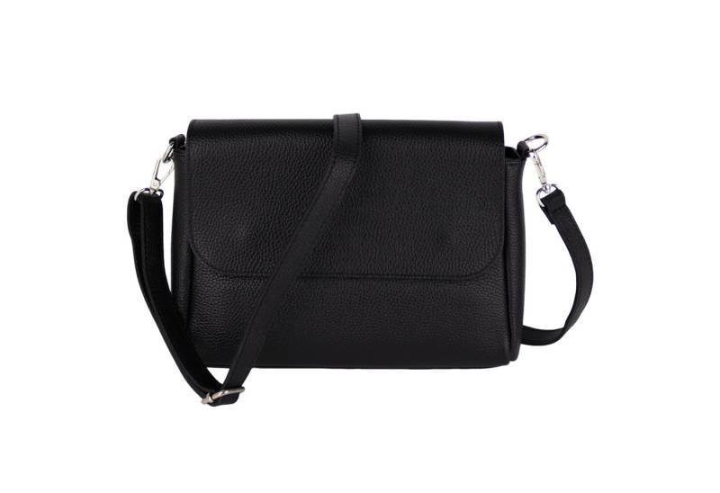 MIRROSI Umhängetasche Damen, Crossbody Bag, Echtleder Made in Italy (1 Tasche 2 Gurte oder Basic Version 1 Tasche 1 Gurt), 27x20x7cm (BXHXT) Mittelgroß von MIRROSI
