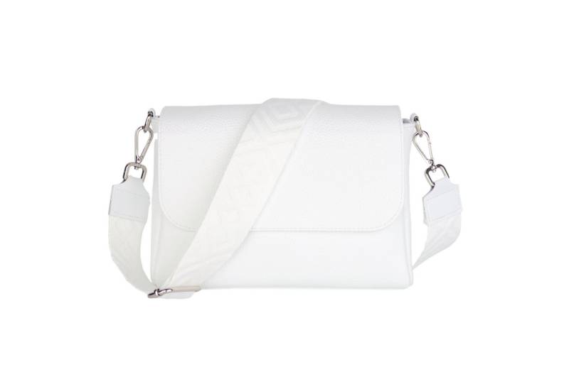 MIRROSI Umhängetasche Damen, Crossbody Bag, Echtleder Made in Italy (1 Tasche 2 Gurte oder Basic Version 1 Tasche 1 Gurt), 27x20x7cm (BXHXT) Mittelgroß von MIRROSI