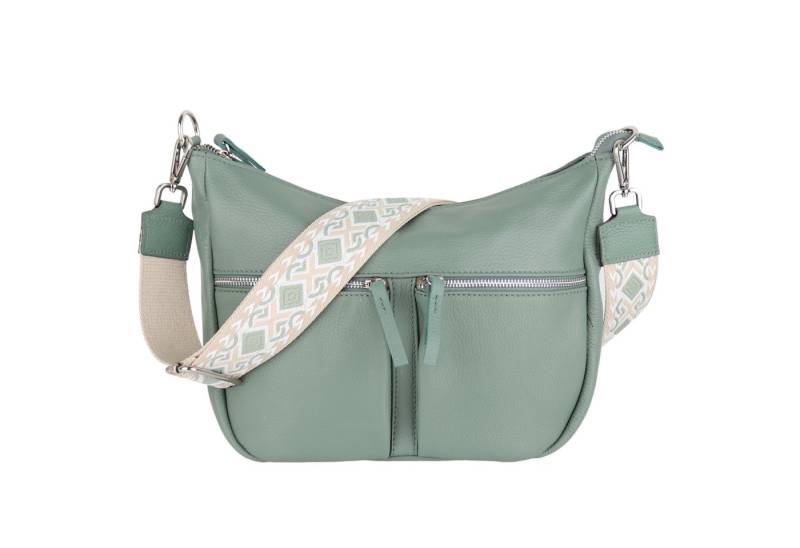 MIRROSI Umhängetasche Damen, Crossbody Bag, Echtleder Made in Italy (1 Tasche 2 Gurte oder Basic Version 1 Tasche 1 Gurt), 33x20x7cm (BXHXT) Mittelgroß von MIRROSI