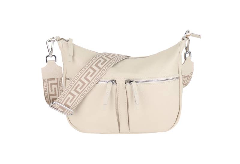 MIRROSI Umhängetasche Damen, Crossbody Bag, Echtleder Made in Italy (1 Tasche 2 Gurte oder Basic Version 1 Tasche 1 Gurt), 33x20x7cm (BXHXT) Mittelgroß von MIRROSI