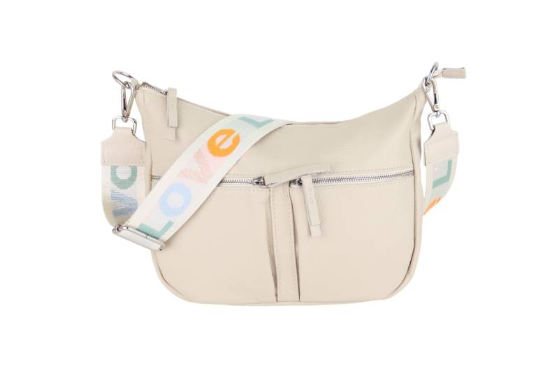 MIRROSI Umhängetasche Damen, Crossbody Bag, Echtleder Made in Italy (1 Tasche 2 Gurte oder Basic Version 1 Tasche 1 Gurt), 33x20x7cm (BXHXT) Mittelgroß von MIRROSI