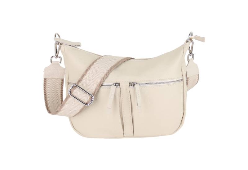 MIRROSI Umhängetasche Damen, Crossbody Bag, Echtleder Made in Italy (1 Tasche 2 Gurte oder Basic Version 1 Tasche 1 Gurt), 33x20x7cm (BXHXT) Mittelgroß von MIRROSI