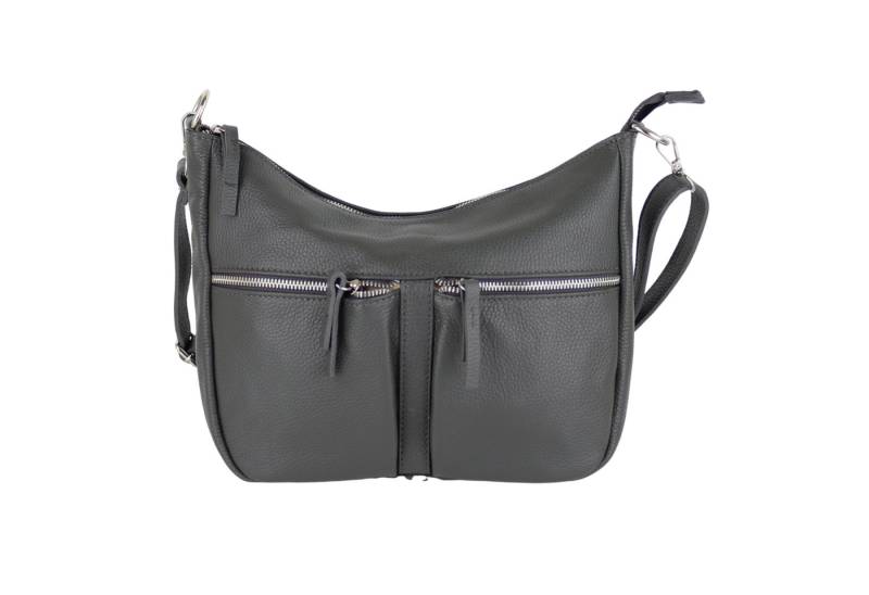MIRROSI Umhängetasche Damen, Crossbody Bag, Echtleder Made in Italy (1 Tasche 2 Gurte oder Basic Version 1 Tasche 1 Gurt), 33x20x7cm (BXHXT) Mittelgroß von MIRROSI