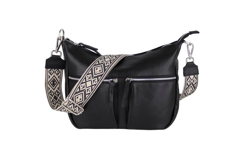 MIRROSI Umhängetasche Damen, Crossbody Bag, Echtleder Made in Italy (1 Tasche 2 Gurte oder Basic Version 1 Tasche 1 Gurt), 33x20x7cm (BXHXT) Mittelgroß von MIRROSI