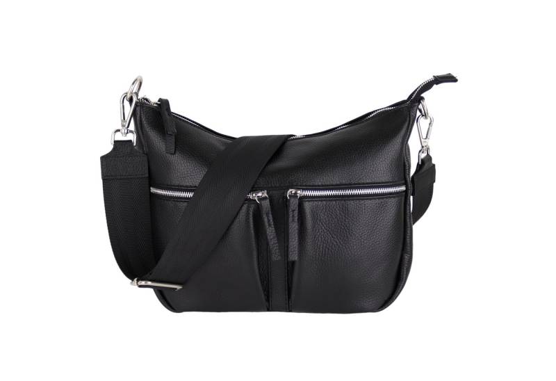 MIRROSI Umhängetasche Damen, Crossbody Bag, Echtleder Made in Italy (1 Tasche 2 Gurte oder Basic Version 1 Tasche 1 Gurt), 33x20x7cm (BXHXT) Mittelgroß von MIRROSI