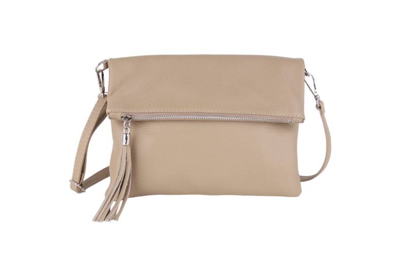 MIRROSI Umhängetasche Damen, Crossbody Bag, Echtleder Made in Italy (1 Tasche 2 Gurte oder Basic Version 1 Tasche 1 Gurt, verstellbaren Schulterriemen), 26x18x2cm (BXHXT) von MIRROSI