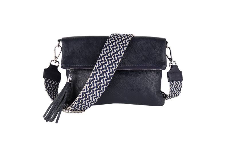 MIRROSI Umhängetasche Damen, Crossbody Bag, Echtleder Made in Italy (1 Tasche 2 Gurte oder Basic Version 1 Tasche 1 Gurt, verstellbaren Schulterriemen), 26x18x2cm (BXHXT) von MIRROSI