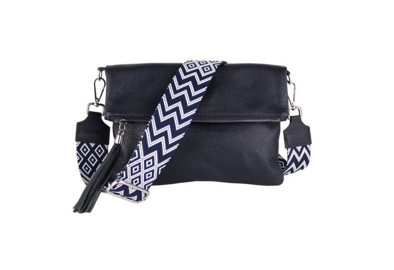 MIRROSI Umhängetasche Damen, Crossbody Bag, Echtleder Made in Italy (1 Tasche 2 Gurte oder Basic Version 1 Tasche 1 Gurt, verstellbaren Schulterriemen), 26x18x2cm (BXHXT) von MIRROSI