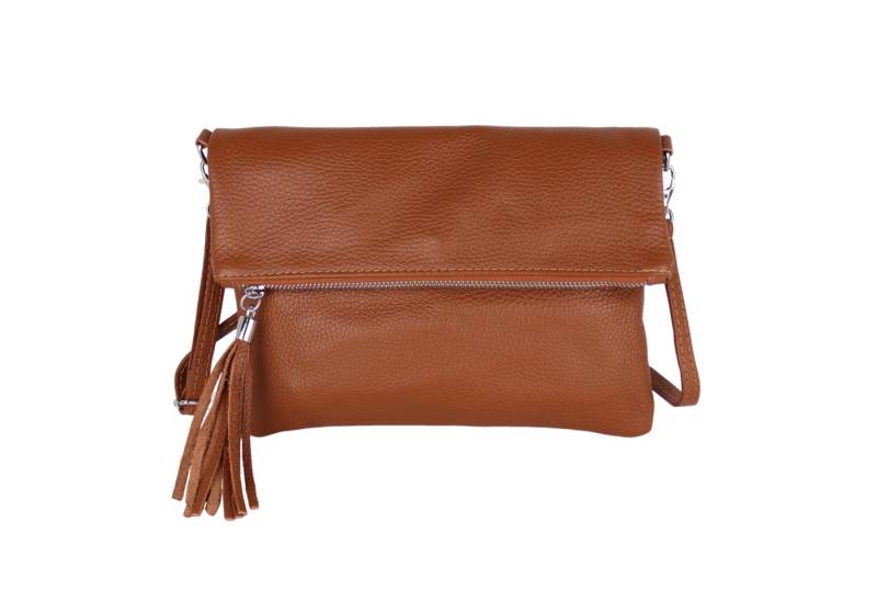 MIRROSI Umhängetasche Damen, Crossbody Bag, Echtleder Made in Italy (1 Tasche 2 Gurte oder Basic Version 1 Tasche 1 Gurt, verstellbaren Schulterriemen), 26x18x2cm (BXHXT) von MIRROSI