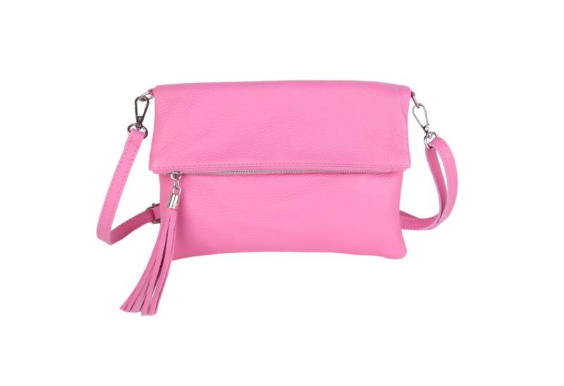 MIRROSI Umhängetasche Damen, Crossbody Bag, Echtleder Made in Italy (1 Tasche 2 Gurte oder Basic Version 1 Tasche 1 Gurt, verstellbaren Schulterriemen), 26x18x2cm (BXHXT) von MIRROSI