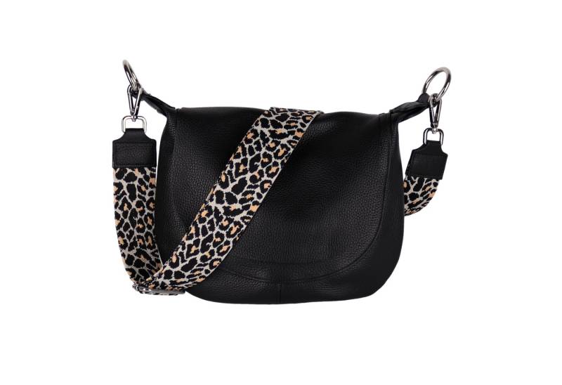 MIRROSI Umhängetasche Damen, Crossbody Bag, Echtleder Made in Italy (1 Tasche 2 Gurte oder Basic Version 1 Tasche 1 Ledergurt), 28x25x7cm (BXHXT) von MIRROSI