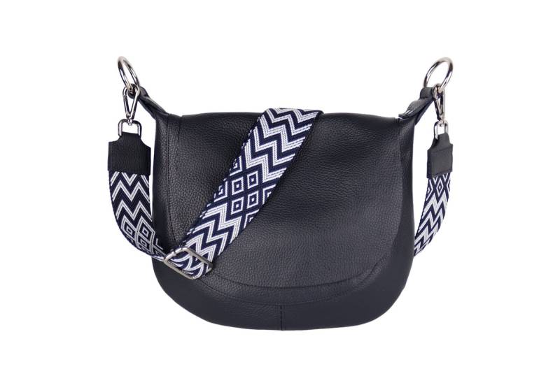 MIRROSI Umhängetasche Damen, Crossbody Bag, Echtleder Made in Italy (1 Tasche 2 Gurte oder Basic Version 1 Tasche 1 Ledergurt), 28x25x7cm (BXHXT) von MIRROSI