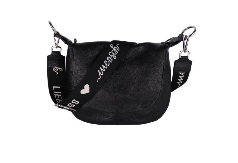 MIRROSI Umhängetasche Damen, Crossbody Bag, Echtleder Made in Italy (1 Tasche 2 Gurte oder Basic Version 1 Tasche 1 Ledergurt), 28x25x7cm (BXHXT) von MIRROSI