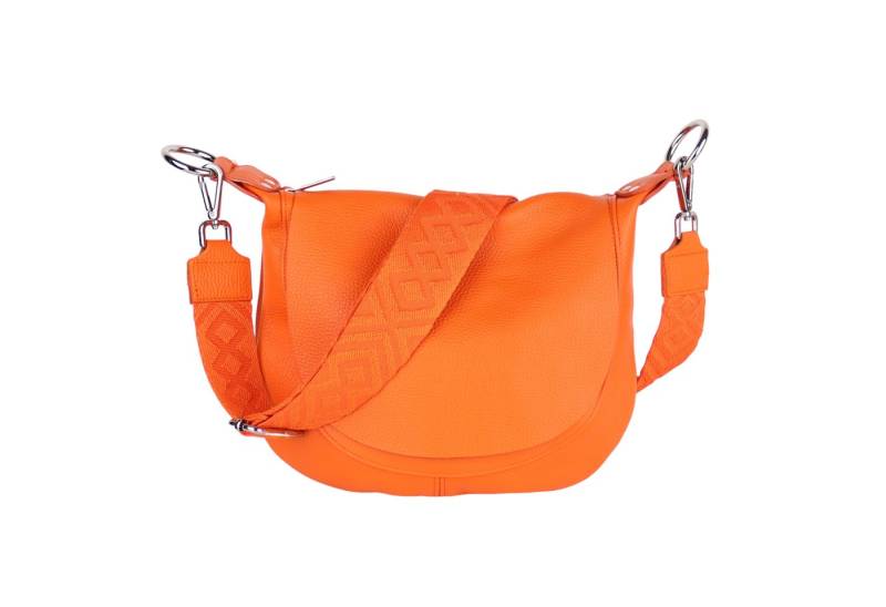 MIRROSI Umhängetasche Damen, Crossbody Bag, Echtleder Made in Italy (1 Tasche 2 Gurte oder Basic Version 1 Tasche 1 Ledergurt), 28x25x7cm (BXHXT) von MIRROSI